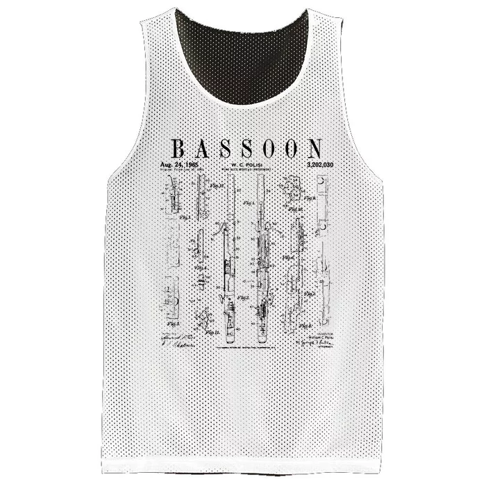 Smart People Bassoon Player Mesh Reversible Basketball Jersey Tank