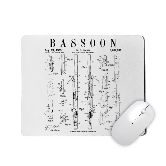 Smart People Bassoon Player Mousepad