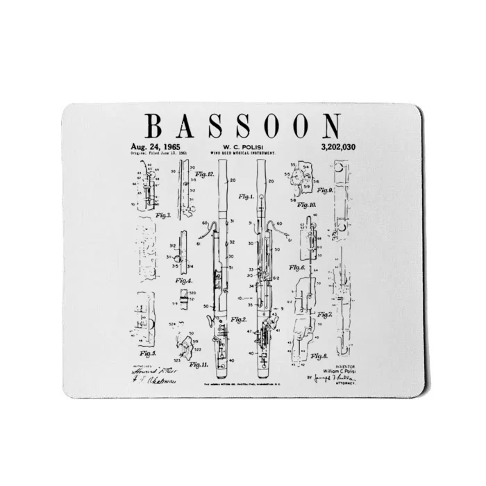 Smart People Bassoon Player Mousepad