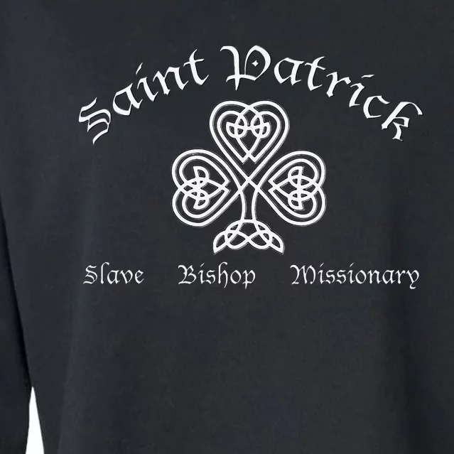 Saint Patrick Bishop Missionary St. Patrick's Day Cropped Pullover Crew