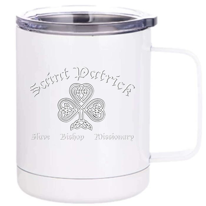 Saint Patrick Bishop Missionary St. Patrick's Day Front & Back 12oz Stainless Steel Tumbler Cup