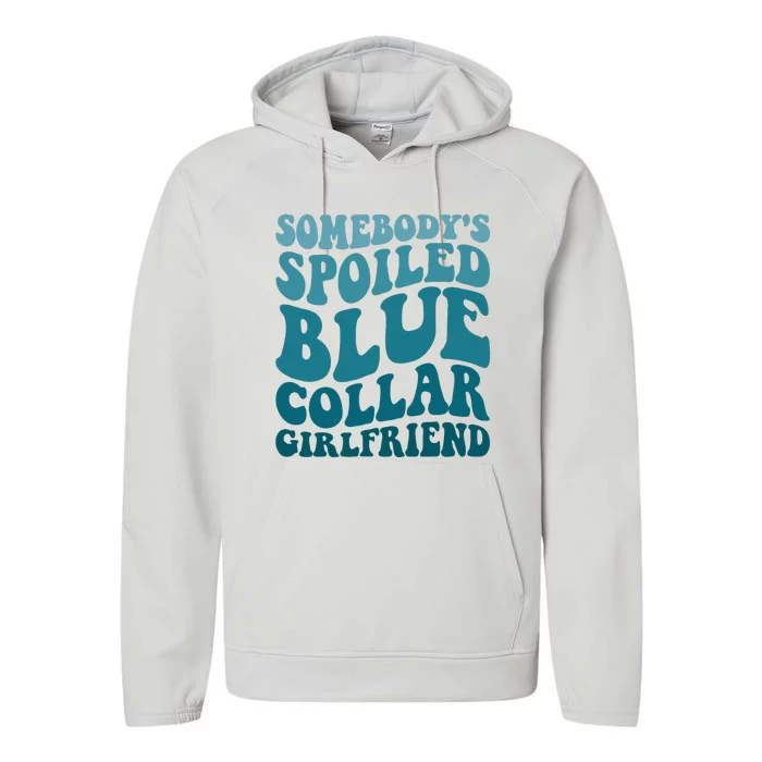 Spoiled Partner Blue Collar Edition Performance Fleece Hoodie