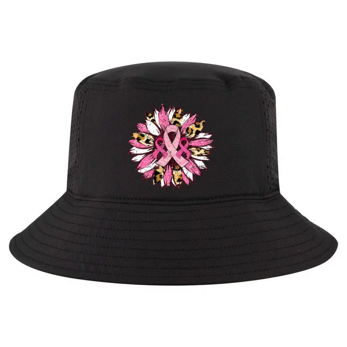 Sunflower Pink Breast Cancer Awareness Warrior Cool Comfort Performance Bucket Hat