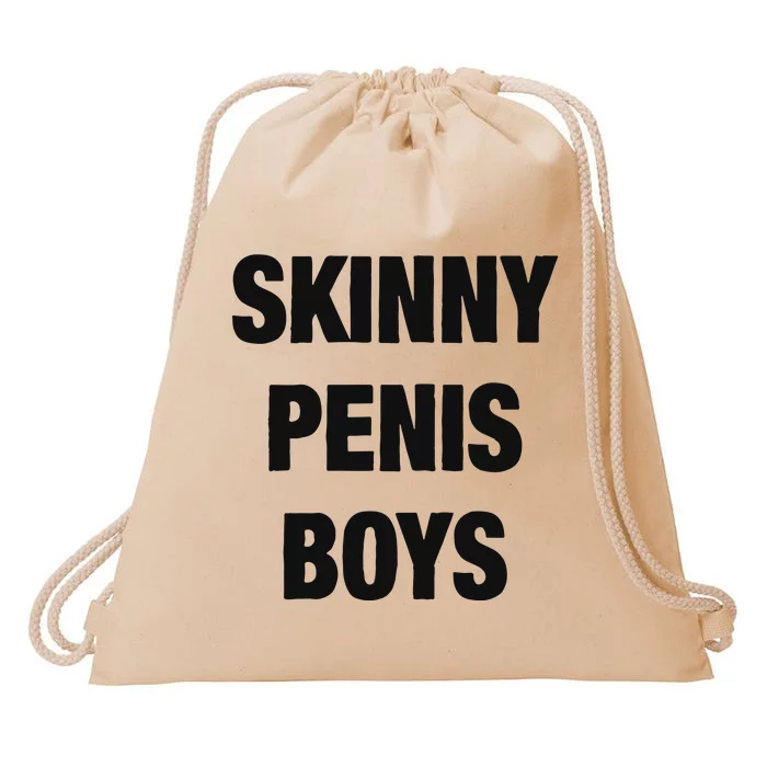 Skinny Penis Boy Drawstring Bag