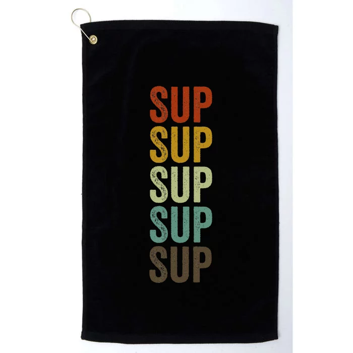 Sup Paddle Boarding Surfing Stand Up Paddling Platinum Collection Golf Towel