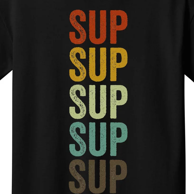 Sup Paddle Boarding Surfing Stand Up Paddling Kids T-Shirt