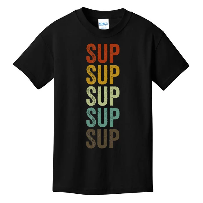 Sup Paddle Boarding Surfing Stand Up Paddling Kids T-Shirt