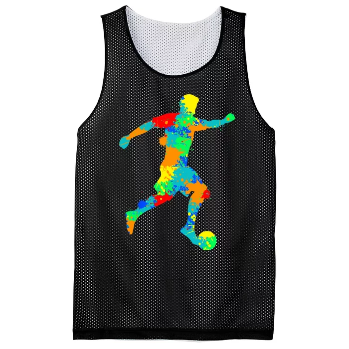 Soccer Player Boy Mesh Reversible Basketball Jersey Tank