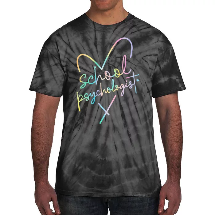 School Psychologist Back To School Mental Health Matters Tie-Dye T-Shirt