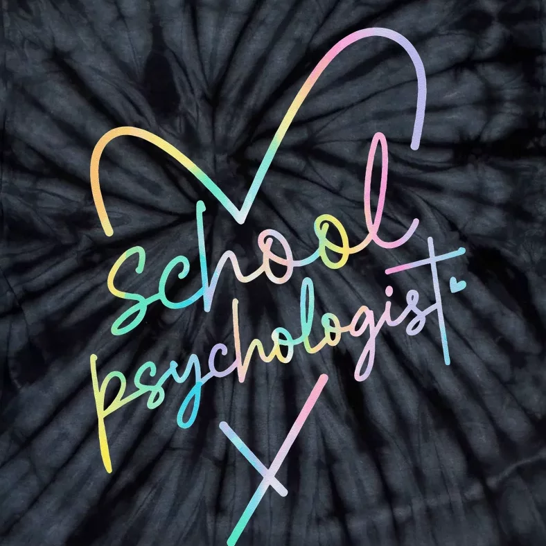 School Psychologist Back To School Mental Health Matters Tie-Dye T-Shirt