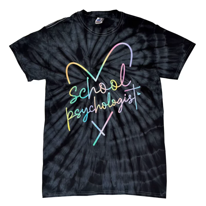 School Psychologist Back To School Mental Health Matters Tie-Dye T-Shirt