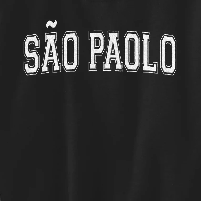 SãO Paolo Brazil So Paolo Varsity SãO Paolo Brasil Kids Sweatshirt