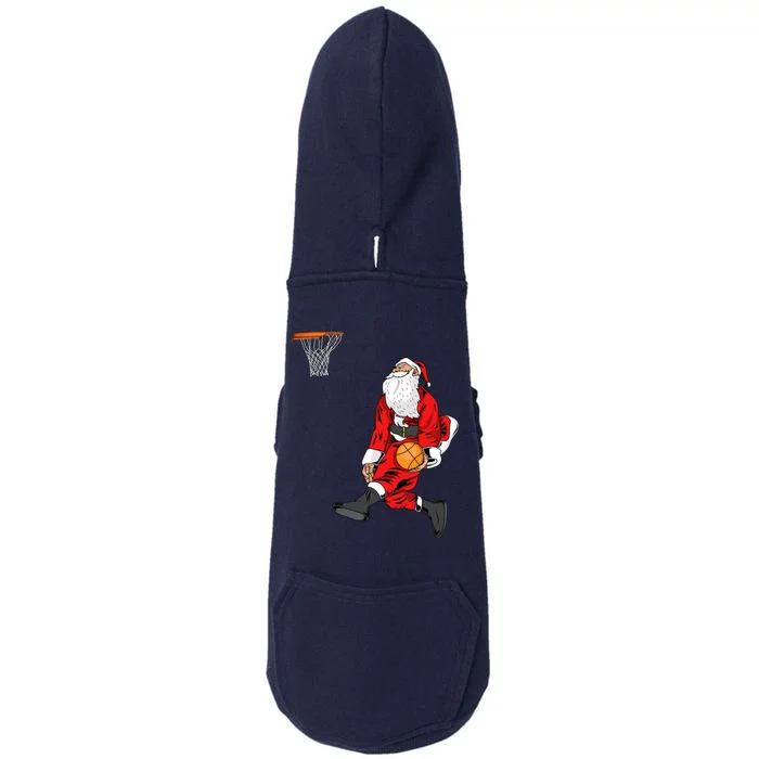 Santa Playing Basketball | Slam Dunk Christmas Gift Doggie 3-End Fleece Hoodie