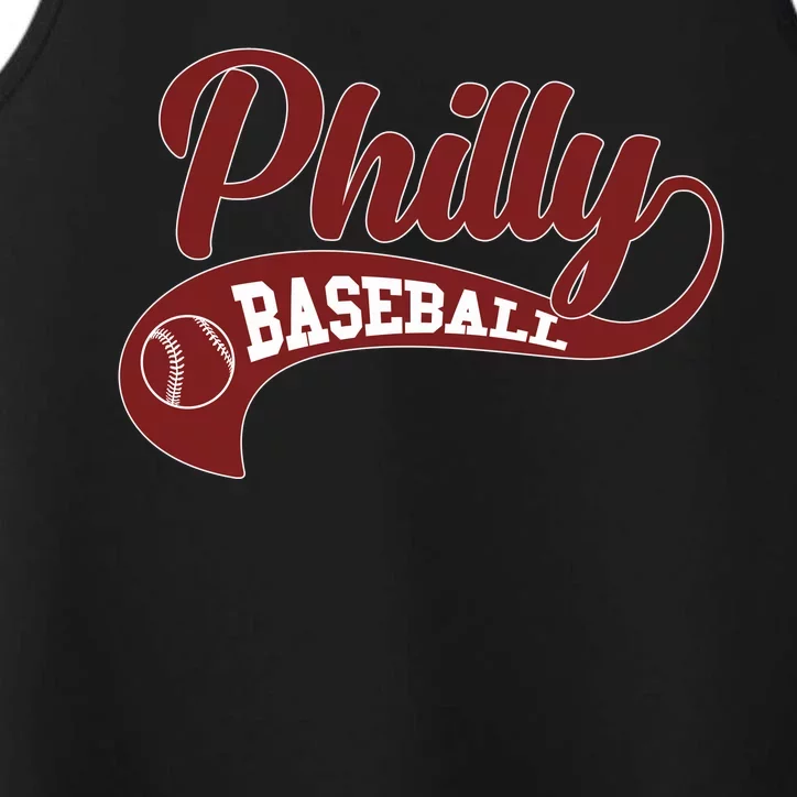 Sporty Philly Baseball Logo Performance Tank