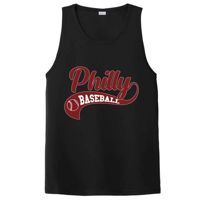 Sporty Philly Baseball Logo Performance Tank