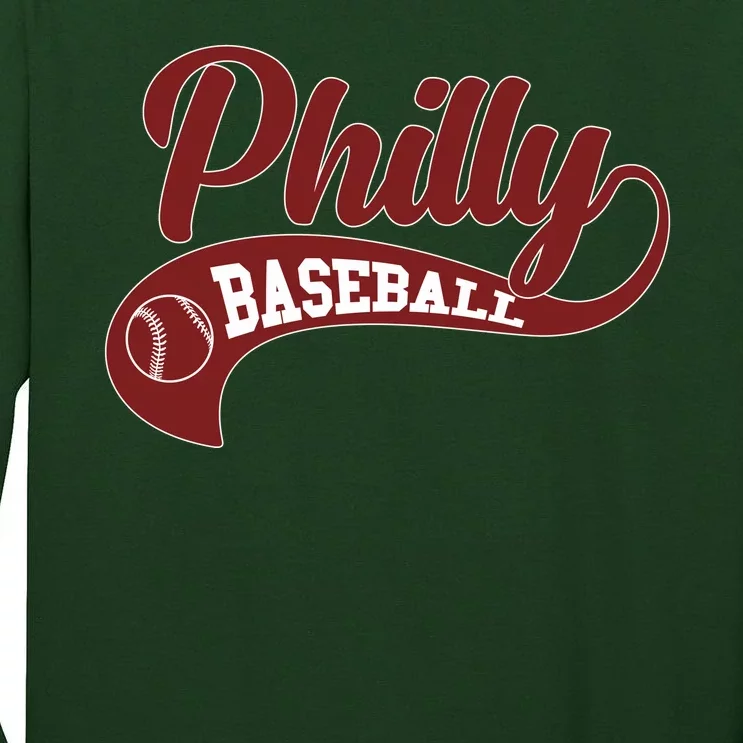 Sporty Philly Baseball Logo Tall Long Sleeve T-Shirt