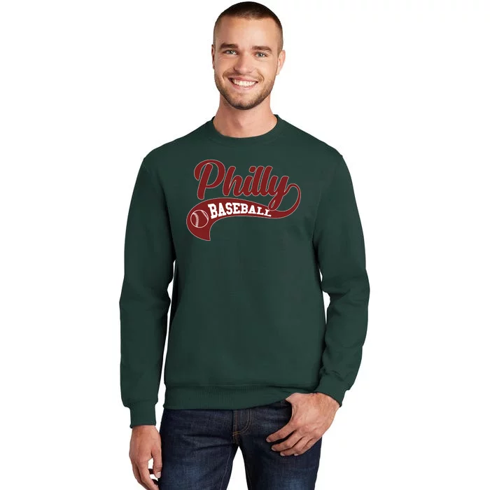 Sporty Philly Baseball Logo Tall Sweatshirt