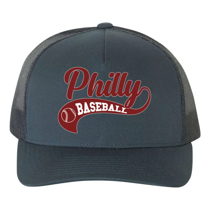 Sporty Philly Baseball Logo Yupoong Adult 5-Panel Trucker Hat