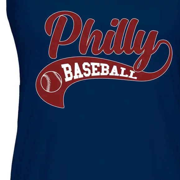 Sporty Philly Baseball Logo Ladies Essential Flowy Tank