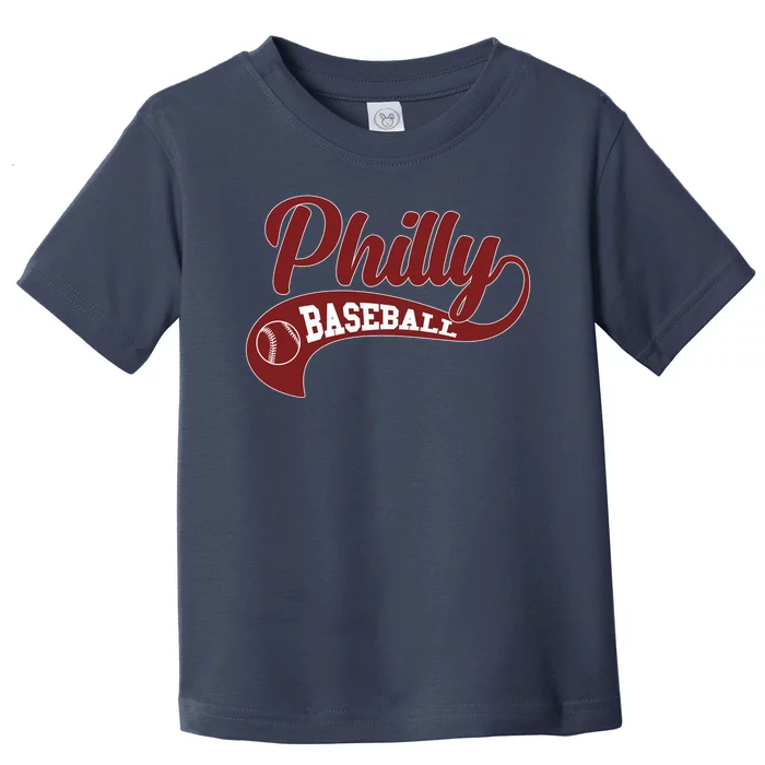 Sporty Philly Baseball Logo Toddler T-Shirt