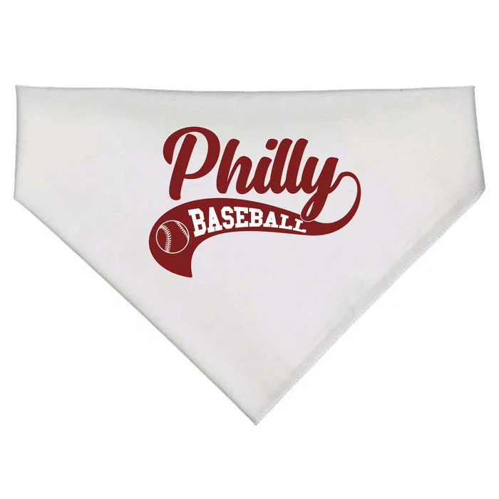 Sporty Philly Baseball Logo USA-Made Doggie Bandana