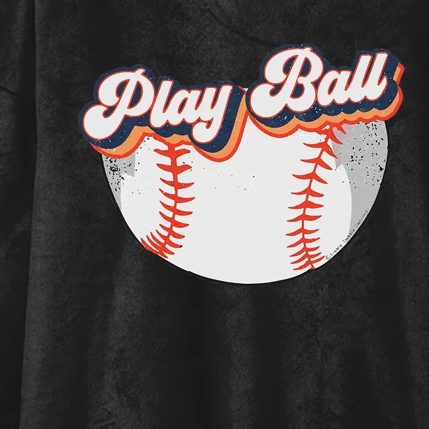 Style Play Ball Softball Baseball Hooded Wearable Blanket