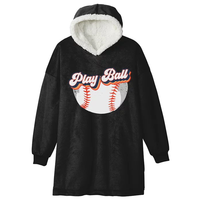 Style Play Ball Softball Baseball Hooded Wearable Blanket