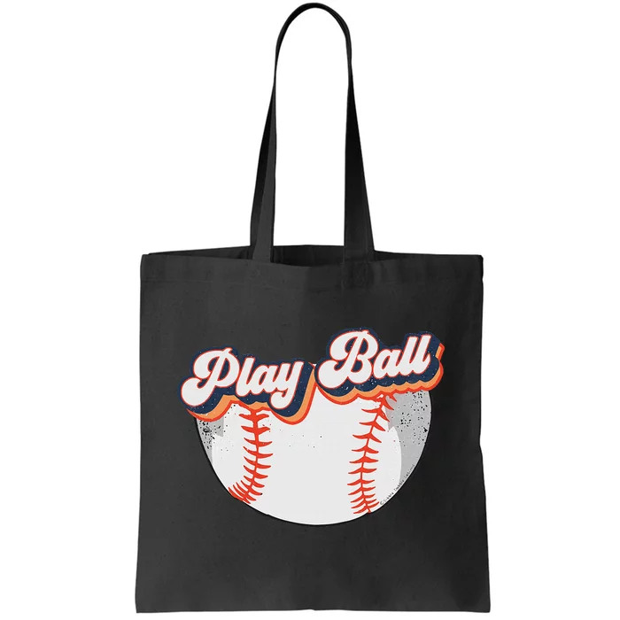 Style Play Ball Softball Baseball Tote Bag