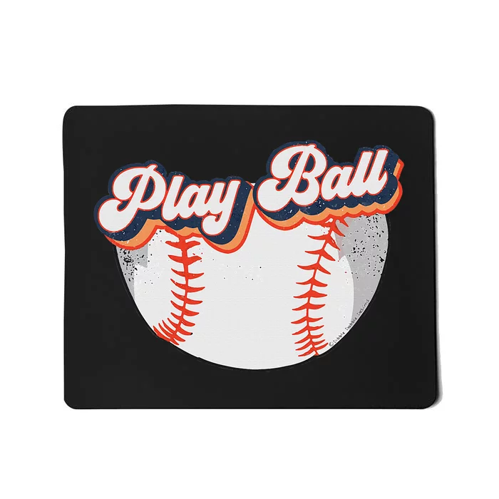 Style Play Ball Softball Baseball Mousepad