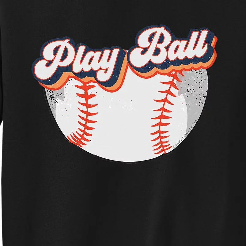 Style Play Ball Softball Baseball Tall Sweatshirt