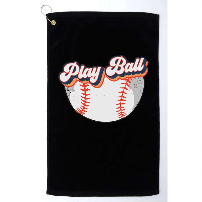 Style Play Ball Softball Baseball Platinum Collection Golf Towel