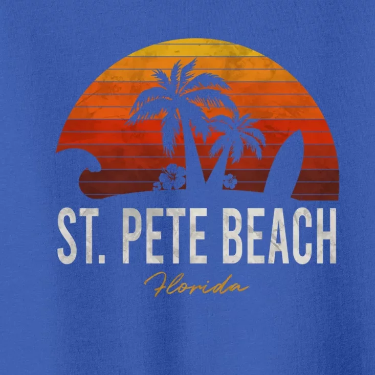 St Pete Beach Florida Fl Palms Vacation Surf Sunset Gift Toddler T-Shirt