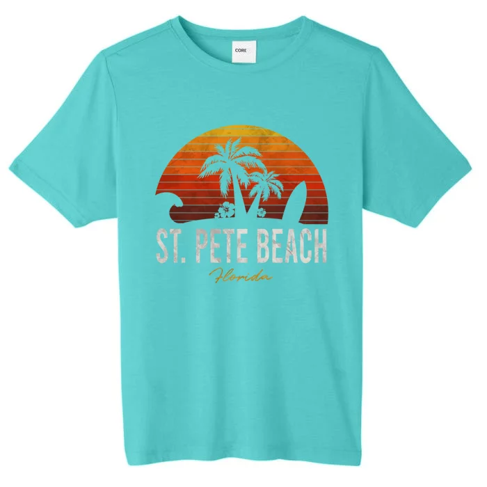 St Pete Beach Florida Fl Palms Vacation Surf Sunset Gift ChromaSoft Performance T-Shirt