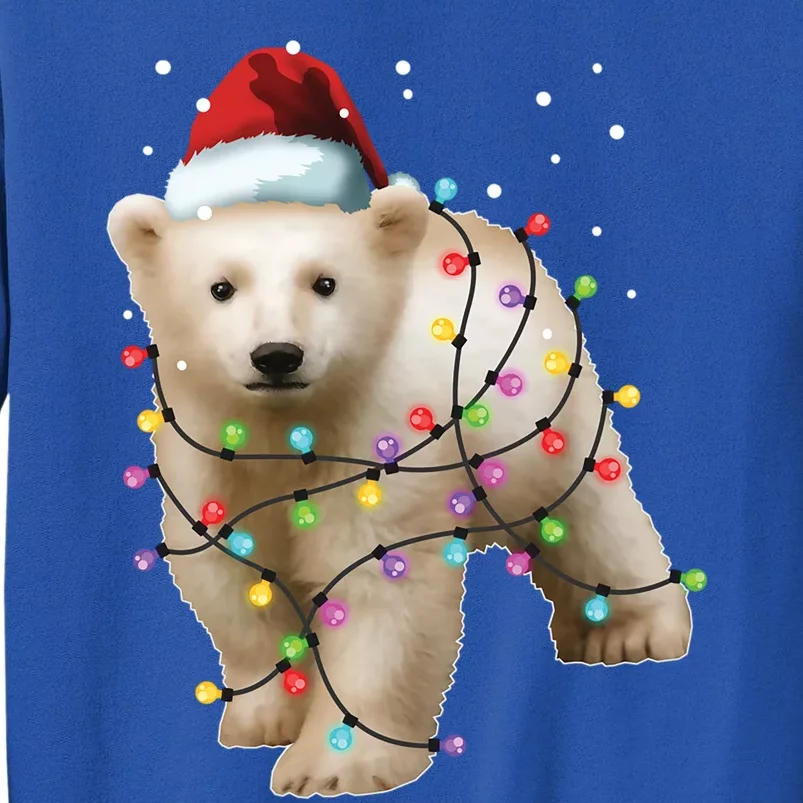 Santa Polar Bear Christmas Bear Lover Funny Gift Sweatshirt