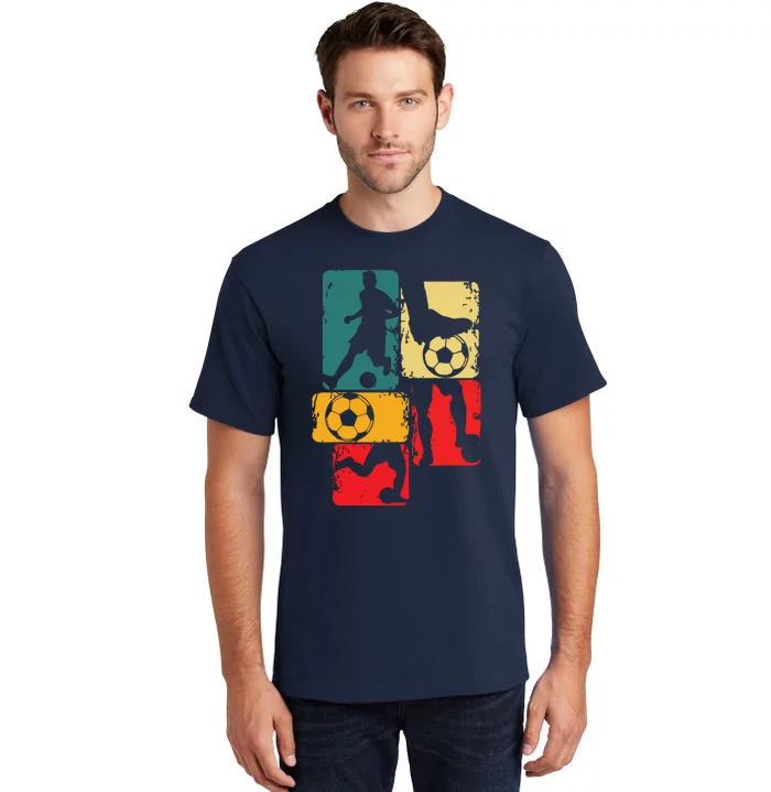 Soccer Player Boy Men Tall T-Shirt