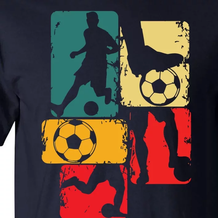 Soccer Player Boy Men Tall T-Shirt