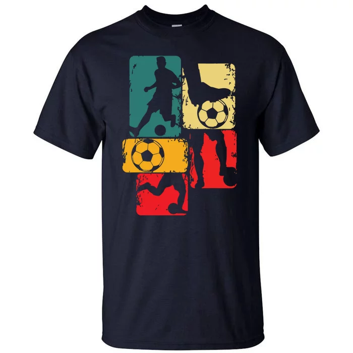 Soccer Player Boy Men Tall T-Shirt