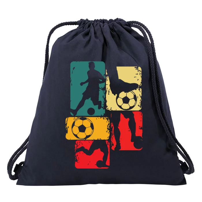 Soccer Player Boy Men Drawstring Bag