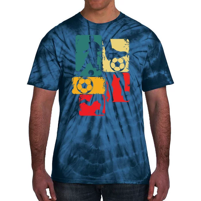 Soccer Player Boy Men Tie-Dye T-Shirt