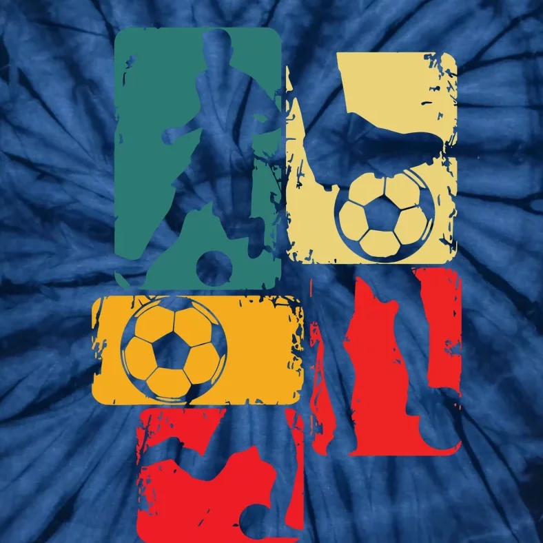 Soccer Player Boy Men Tie-Dye T-Shirt