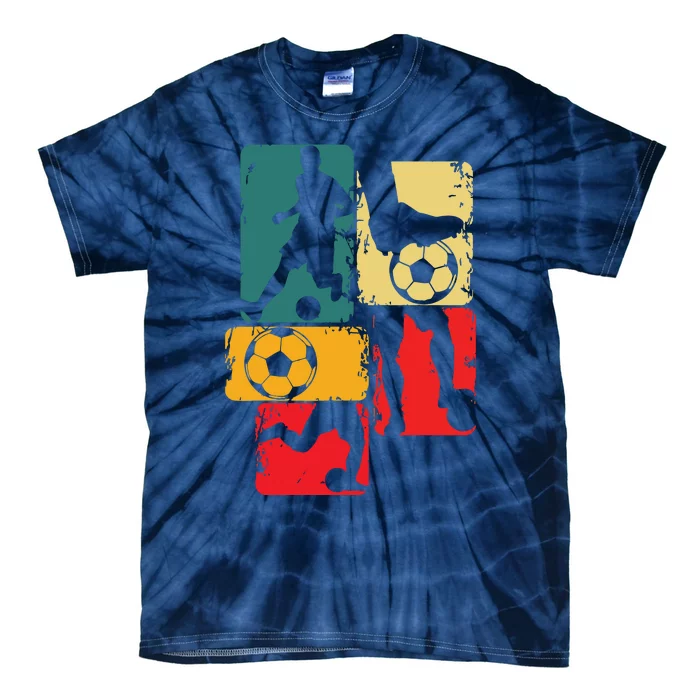 Soccer Player Boy Men Tie-Dye T-Shirt