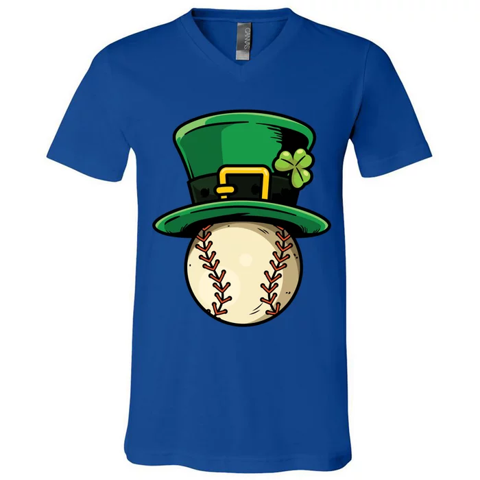 St Patricks Baseball For Coach Sports Gift V-Neck T-Shirt