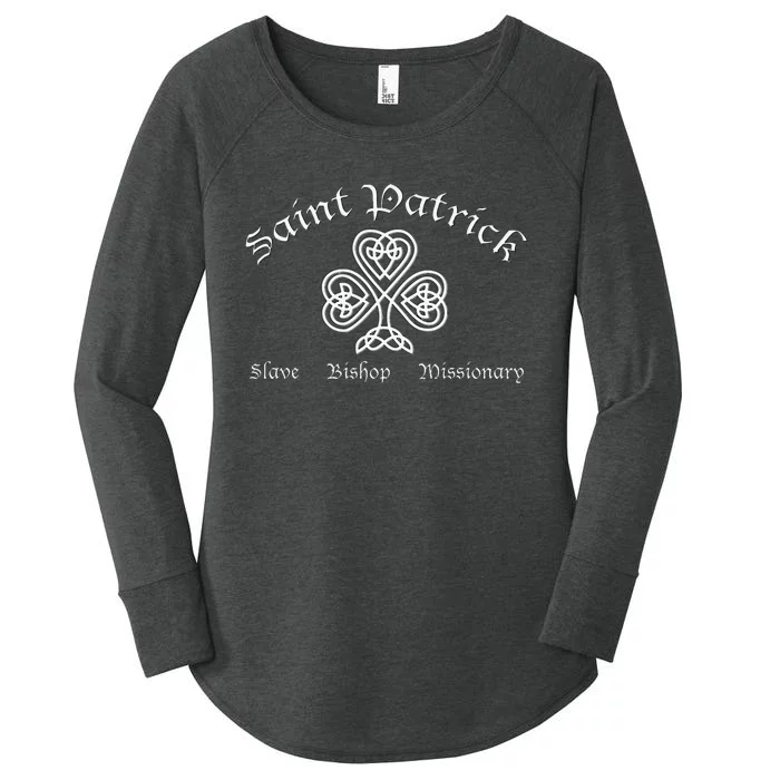 Saint Patrick Bishop Missionary St. Patrick's Day Women's Perfect Tri Tunic Long Sleeve Shirt