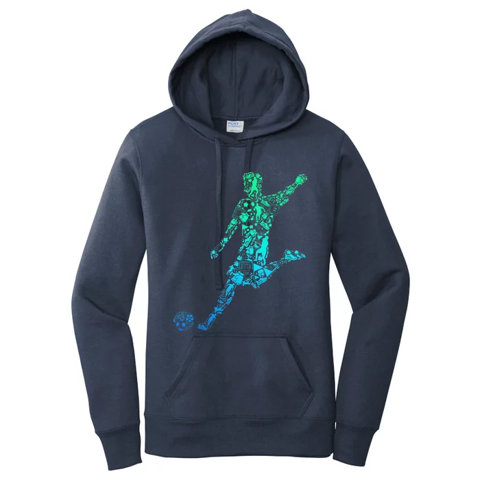 Soccer Player Boy Women's Pullover Hoodie