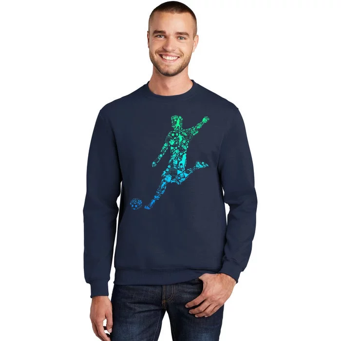 Soccer Player Boy Tall Sweatshirt