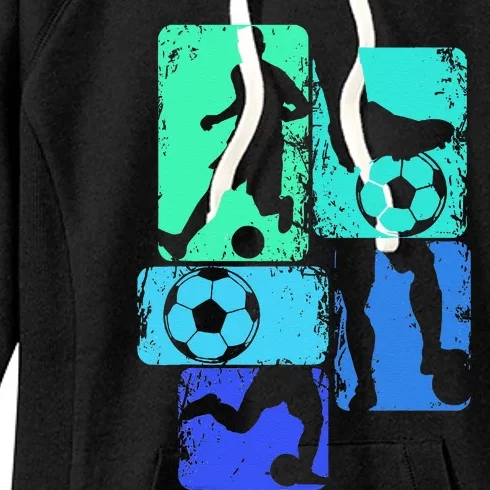 Soccer Player Boy Women's Fleece Hoodie