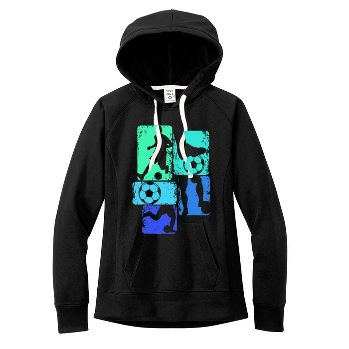 Soccer Player Boy Women's Fleece Hoodie