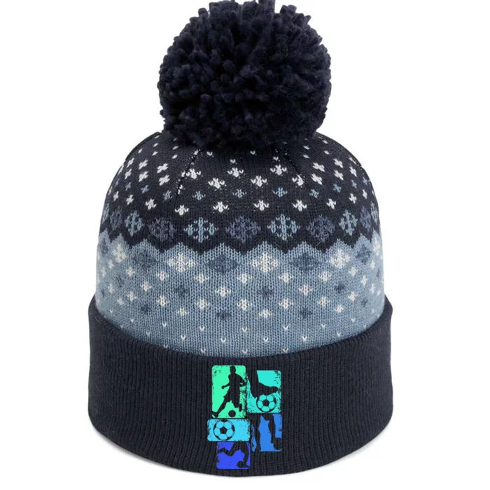 Soccer Player Boy The Baniff Cuffed Pom Beanie