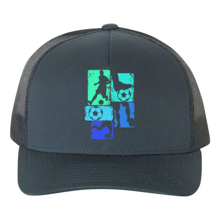 Soccer Player Boy Yupoong Adult 5-Panel Trucker Hat