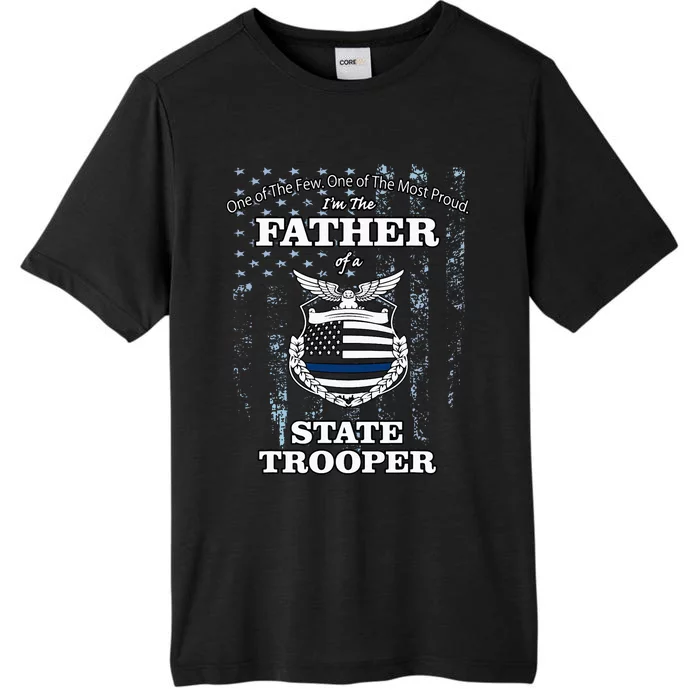 State Police Badge Proud State Trooper Dad ChromaSoft Performance T-Shirt